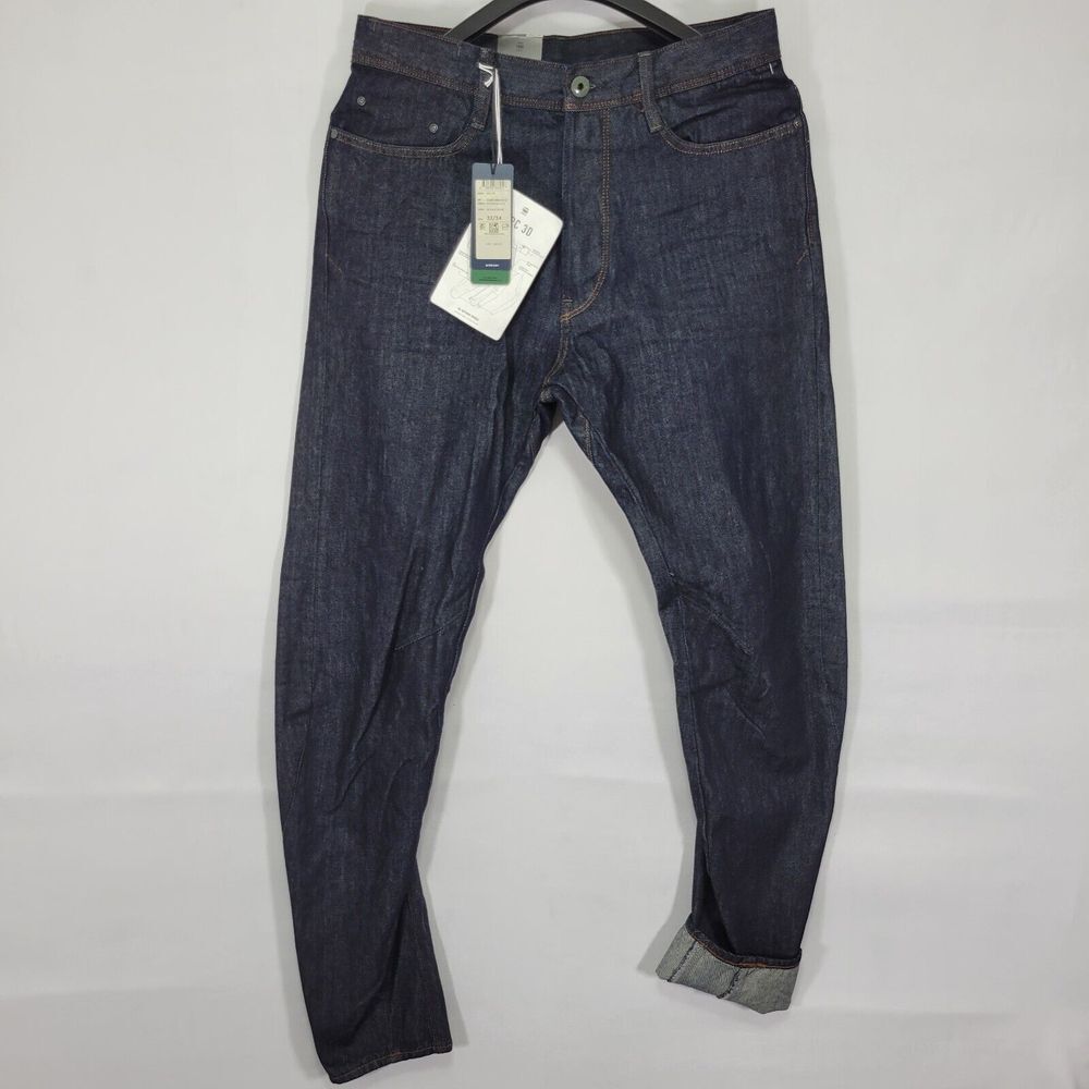 G-Star Raw Men's Denim Jeans ARC 3D Dark Wash Button Fly Size 32x34‎ NEW